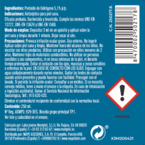 Agua oxigenada Lisubel 17 volúmenes 5,1% 250ml 1 ud