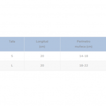 Muñequera larga bilateral c/ ferula palmar airmed ref: am205g talla l