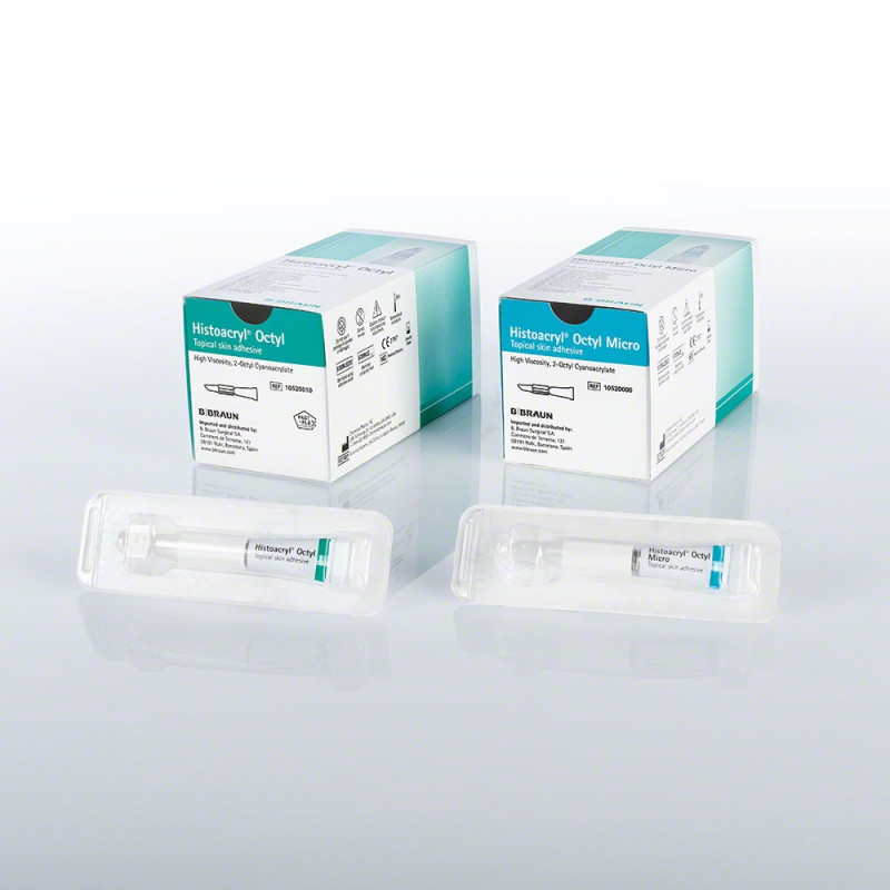 Adhesivo tisular histoacryl octyl 0.5 ml 10 ampollas Ref:10520000