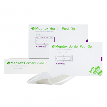 Aposito mepilex border post op 6x8cm ref:496100 caja 10 uds