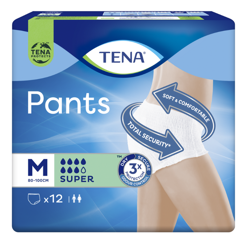 Tena pants super t-med (80-110 cm) 12 compresas