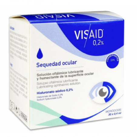 Visaid 0.2% gotas oculares 30 monodosis 0,4 ml