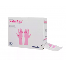 Guantes de látex talla 8 sin polvo 100 uds estériles quirúrgicos Naturflex