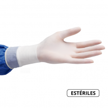 Guantes de látex talla 8 sin polvo 100 uds estériles quirúrgicos Naturflex