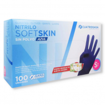 Guantes de Nitrilo Sin polvo Talla L 100 uds - Parafarmacia Iglesias