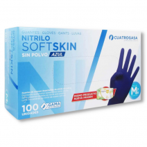 Guante Nitrilo Sigal soft talla M sin polvo caja 100 uds