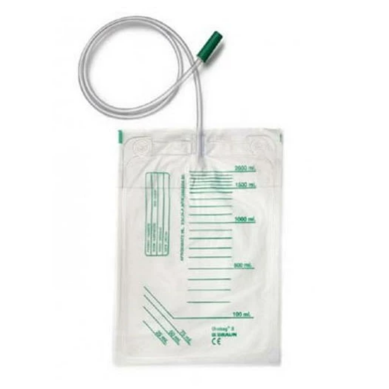 Bolsa de orina 2 l con tubo 90 cm urobag 9 vat ref:379060 caja 30 uds