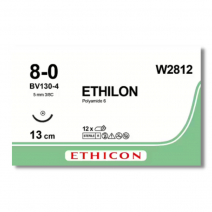 Sutura ethilon 8/0 ref:w2812 caja 12 uds