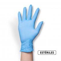 Guantes de Nitrilo Talla S 100uds estériles sin polvo Naturflex