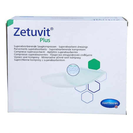 Aposito zetuvit plus silicona 20x25 cm ref: 4131180 caja 10 uds