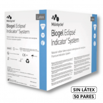 Guantes de cirugía talla 7 Biogel Eclipse Indicator sin polvo 100 uds