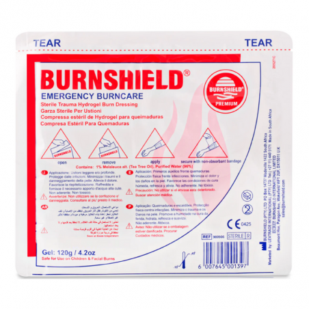 Apósito para quemaduras Burnshield 10cm x 10cm 1 ud