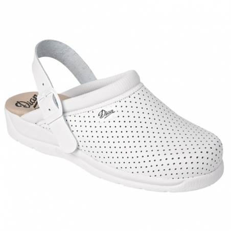 Zuecos Dian sanitarios perforados con correa Talla 42 1 par