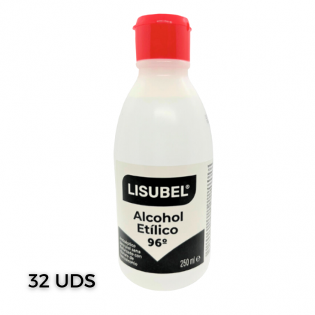 Alcohol 96º 250ml 32 uds Lisubel