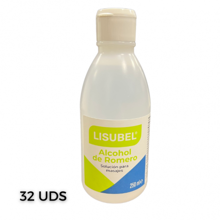 Alcohol de romero 250ml 32 uds Lisubel