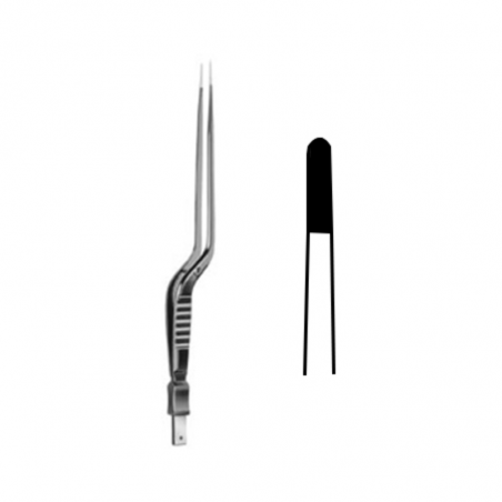 Pinza bipolar en bayoneta 1mm 20cm ref:gk646r 1 ud