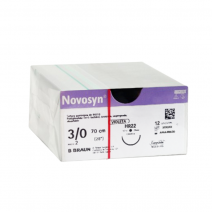 Sutura novosyn 3/0 hr22 violeta ref:c0068030n1 caja 36 uds