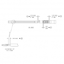 Cateter iv abbocath-t 26g 19mm od:0,6mm id:0,4mm caja 50 uds