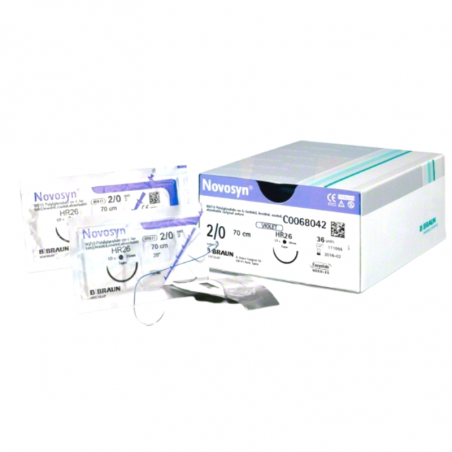 Sutura novosyn 3/0 hs23 violeta ref:c0068430 caja 36 uds