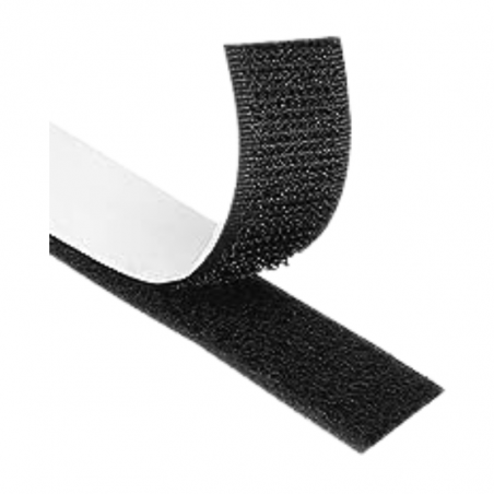 Cinta velcro hembra doble cara 25mmx25m negra ref:35444l 1 ud