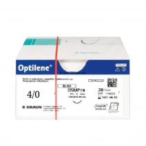 Sutura optilene 4/0 ds19 ref:c3090220 caja 36 uds