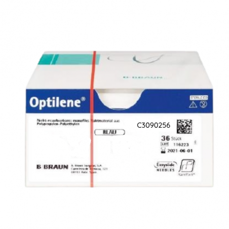 Sutura optilene 0 ds39 ref:c3090256 caja 36 uds