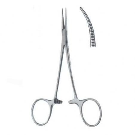 Pinza mosquito s/dientes 13cm curva Medical Waitch ref:328