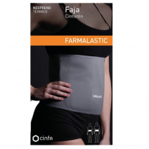 Farmalastic faja neopreno cinturon gris t unica