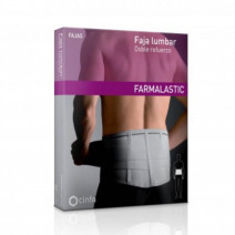 Farmalastic faja lumbar doble refuerzo gris t1