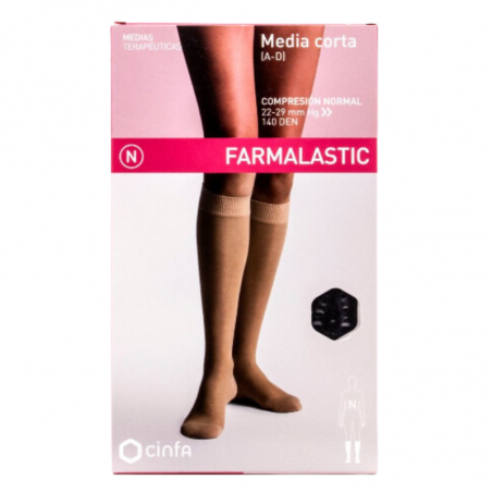 Farmalastic media corta (a-d) compresión normal negra t. grande (eo: 2 uni)