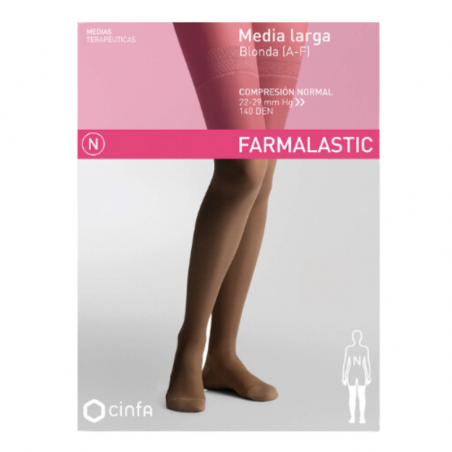 Farmalastic media larga compresión normal beige extragrande (eo 2 uni)