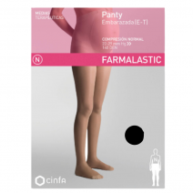 Farmalastic panty compresión normal 140 embarazada negro grande