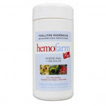 Hemofarm plus toallitas bote 60 uds