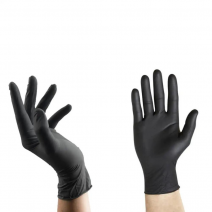 Guantes Negros de Nitrilo Talla S 100 uds Sin Polvo