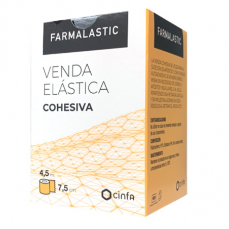 Farmalastic venda elástica cohesiva blanca 4.5 m x 7.5 cm 1 ud