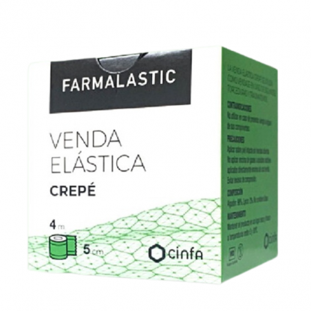 Farmalastic venda elástica crepe 4 m x 5 cm 1 ud