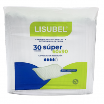 Empapador Lisubel Extra 60x90 cm protector absorbente bolsa 30 uds