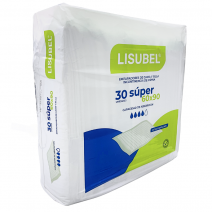 Empapador Lisubel Extra 60x90 cm protector absorbente bolsa 30 uds