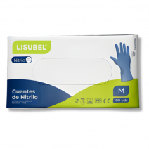 Guantes de Nitrilo Talla M 100 uds Lisubel sin polvo