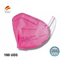 Mascarillas FFP22 Fucsia 100 uds Pack NR Radex