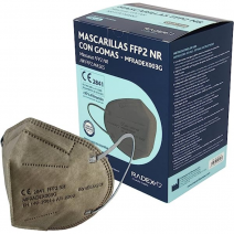 Mascarilla ffp2 gris oscuro nr radex 1 ud