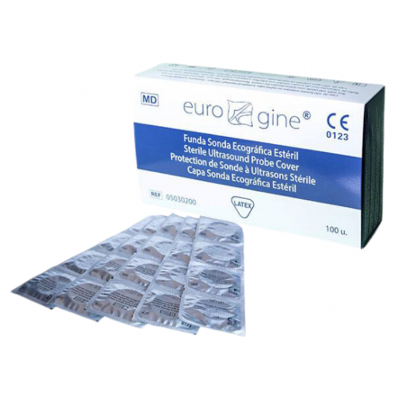 Funda estéril ecografía latex 31-34 mm ref:05030200 caja 100