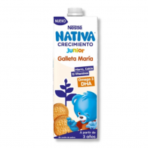 Nestle Nativa crecimiento Junior +2 años galleta maría 1 L