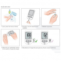 Medidor glucosa y cuerpos cetonicos glucomen areo gk meter