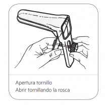Especulo vaginal virgen rosca 90x24 mm - 1 ud
