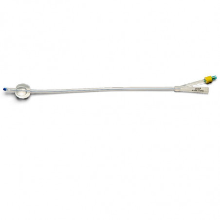 Sonda urologica foley nelaton ch 22 de 40 cm silicona ref : 642122 1 ud