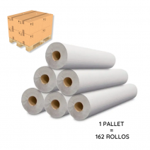 Papel camilla Precortado 2 capas 162 rollos (1 Pallet) de 60cm x 60metros