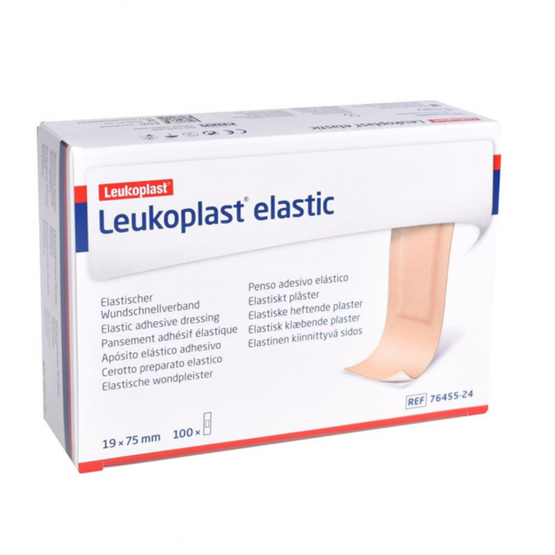 Tiritas Leukoplast elastic 19 x 75 mm caja 100 uds