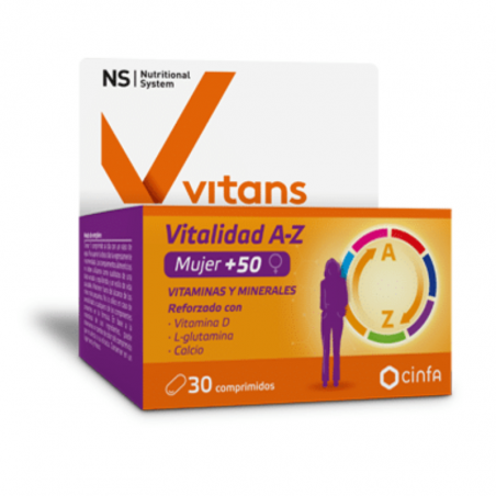 NS Vitans Vitalidad A-Z Mujer +50 30 comprimidos