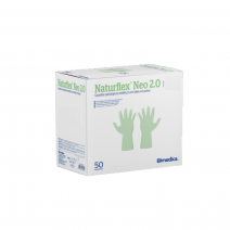 Guante esteril naturflex neo 2.0 talla 6,5 ref: 147056 caja 50 pares